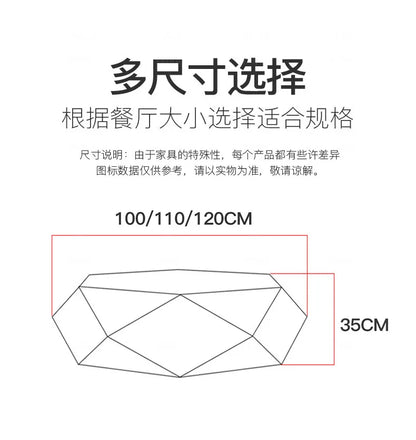 Living room creative water chestnut rock slab coffee table luxury tea table Nordic modern simple diamond rock slab coffee table