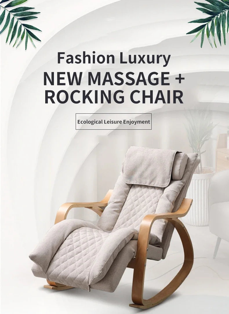 Luxury Recliner Massage Chair Electric Full Body Shiatsu Vibrating Heating Rocking Recliner Massage Chair