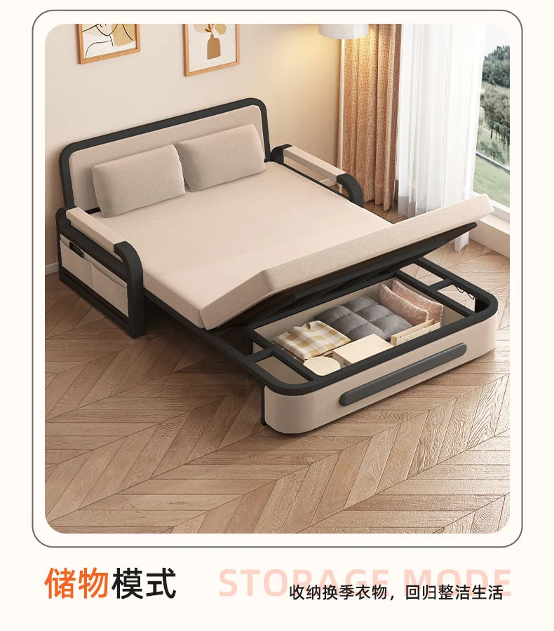 Sofa bed folding dual-purpose 2025 new single bed small apartment living room balcony folding bed multi-functional retractable b