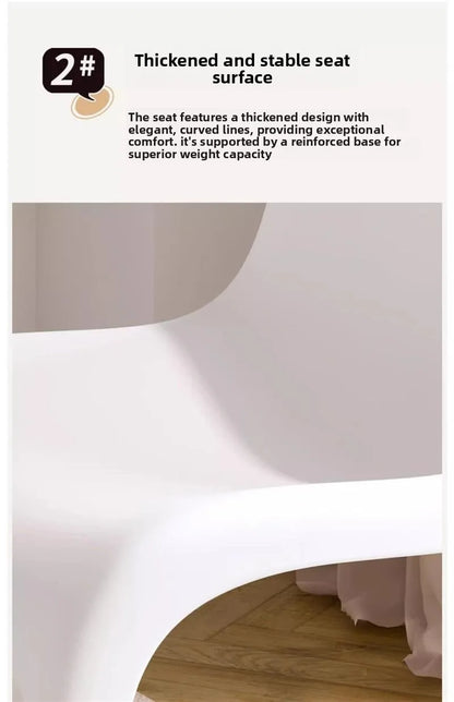 Acrylic transparent chair simple household light luxury high-end dining table chair makeup chair Pan Dong chair