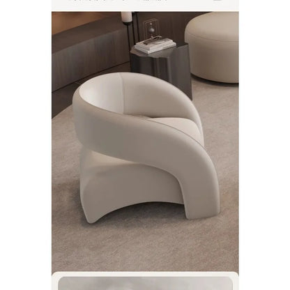 Beauty salon clubhouse lounge area curved sofa coffee table combination