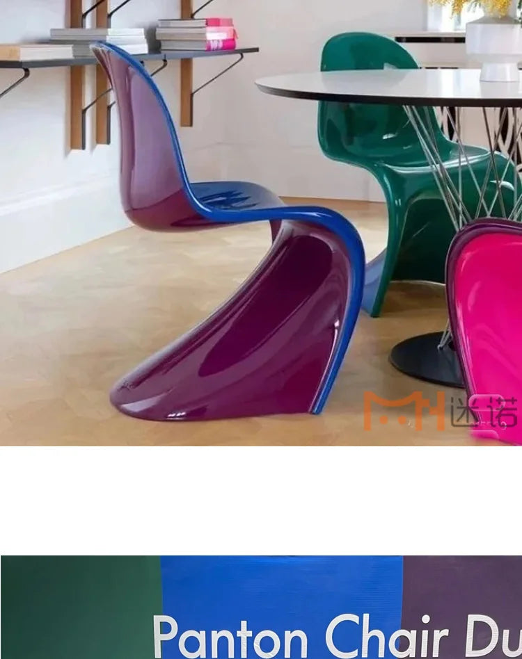 Minimalist personality art Internet celebrity color dining chair negotiation chair