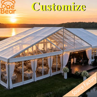 Premium Aluminum Alloy Outdoor Marquee Tent Waterproof Side Walls For Hotel Resort Wedding Banquet Business Event Canopy Shelter