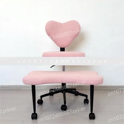 Cross Leg Chair - Meditation Chair with Wheels, ADHD Chair, Height Adjustable Seat, Adjustable Footstool