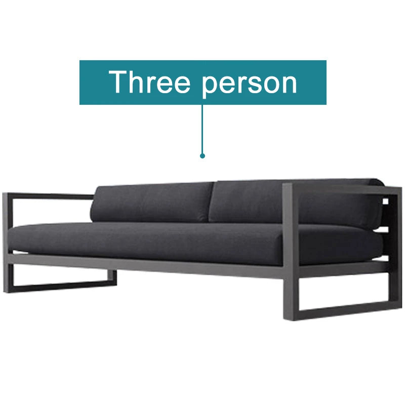 Aluminum Outdoor Lounge Chair - Weather-Resistant Woven Fabric and Rustproof Frame for Balcony and Garden