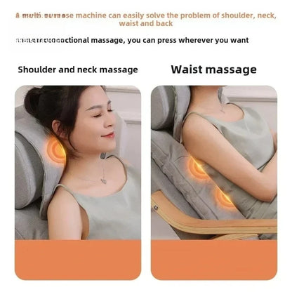 Newly Upgraded Multifunctional Massage Chair with Roller Heating and Vibration Full Body Massage Lounge Chair Recliner Chair