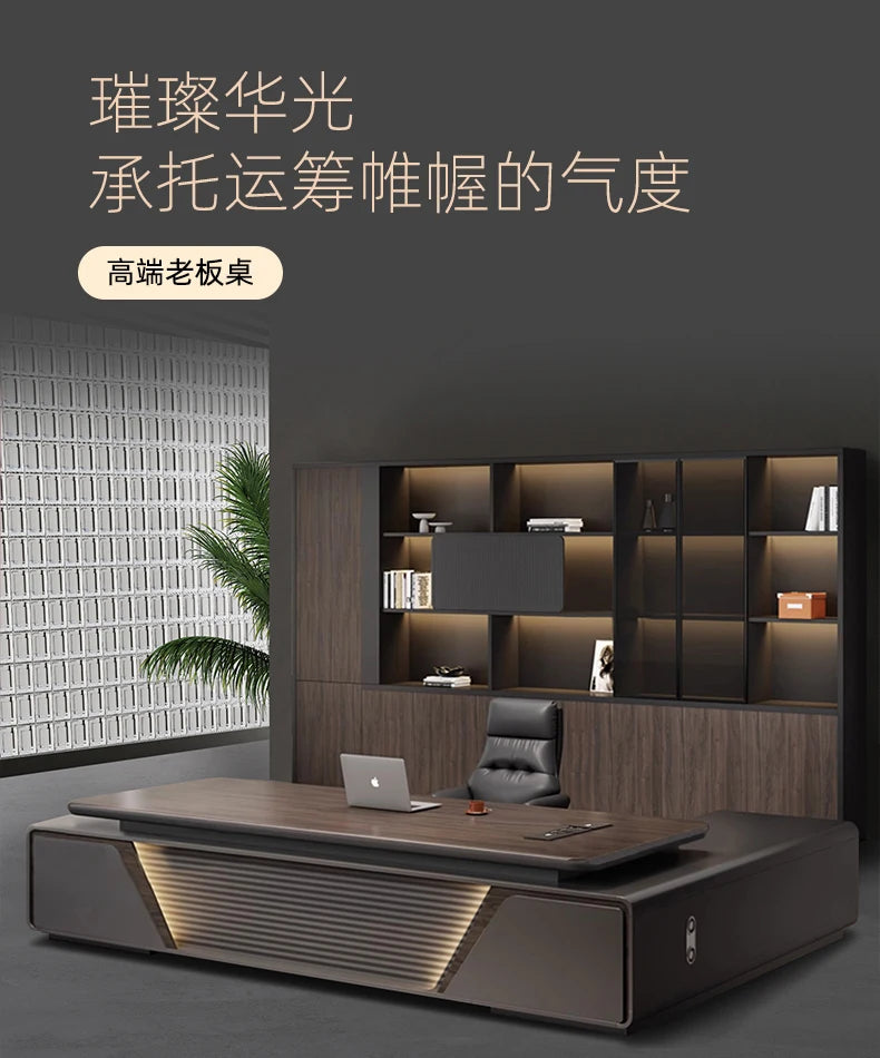Luxury L Shaped OfficeDesks Home Office Writing Desk Modern Computer Desks With Drawers Mid Century Executive Desk Accessories