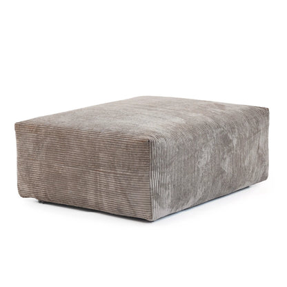 Modern Corduroy Fabric Sectional Couch with 4 Pillows 102" L-Shaped Sofa with Chaise Ottoman Hardwood Frame Sofa for Living Room