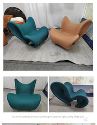 Nordic Creative FRP Special-shaped Love Shaping Leisure Chair Bow Chair Lazy Reclining Chair