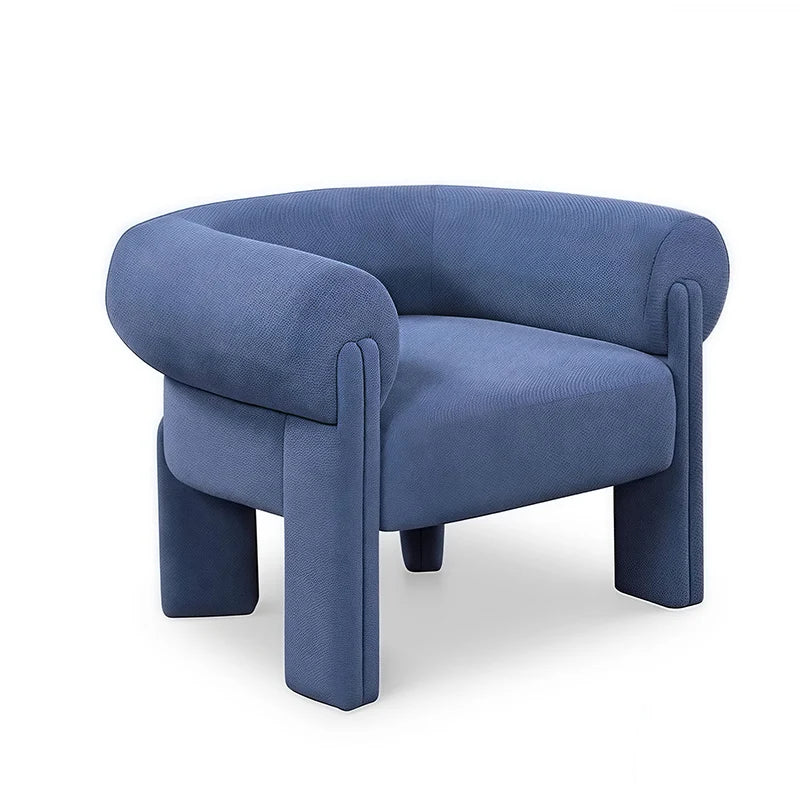 Nordic Club Single Sofa Chair Designer Armchair Hotel Model Living Room Balcony Cloth Leisure Chair