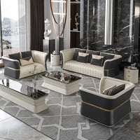 Light luxury leather sofa set living room modern split sofa lounge custom sofa set home living room sofa set furniture