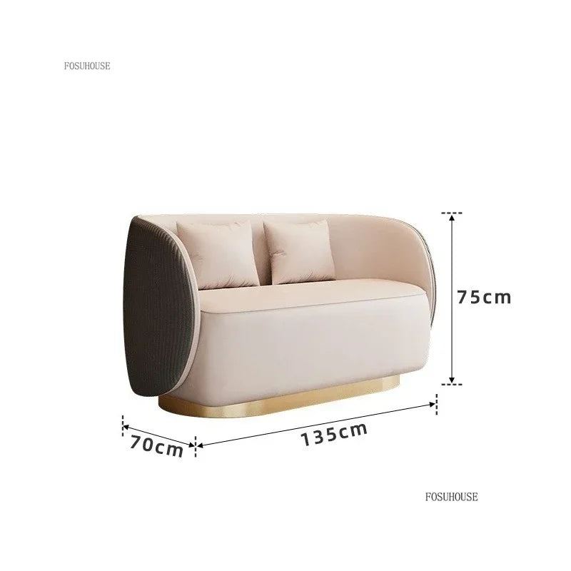 Nordic Designer Armchairs Hotel Lobby Negotiation Chair Living Room Chairs Home Furniture Luxury Conference Chair