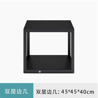 Customized outdoor leisure sofa cafe aluminum alloy lazy sofa coffee table hotel garden balcony villa furniture