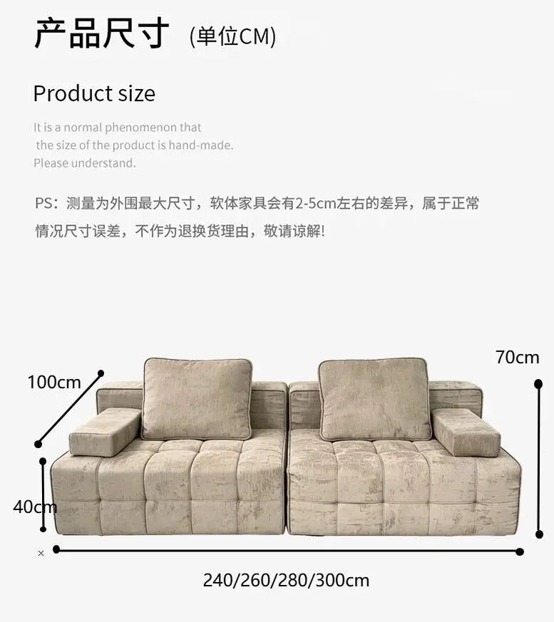 Vacuum Compressed Sofa Living Room Decoration Armchairs Fabric Sponge Sofa Lazy Modern Lounge Boneless Couch Hotel Furniture