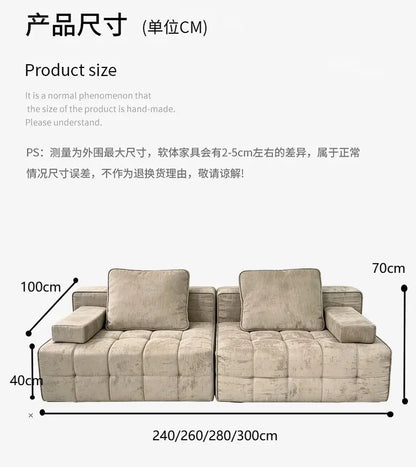 Vacuum Compressed Sofa Living Room Decoration Armchairs Fabric Sponge Sofa Lazy Modern Lounge Boneless Couch Hotel Furniture