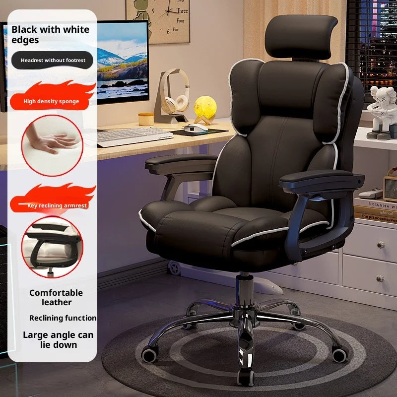 Ergonomic Office Chair Gaming High Back Computer Desk Chair Adjustable Lumbar Support Reclining Swivel Armrest Home Sillas