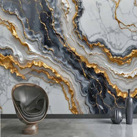 Custom Modern Abstract Marble Wallpaper Mural 3D Wallcoverings Elegant Wall Art Decor Background for Living Room Bedroom Office