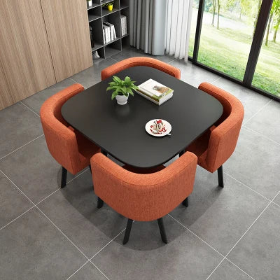 Wholesale Modern   Dining Table Sets 4 6 Chairs Dining Table Wooden Restaurant Cafe Chatting Table