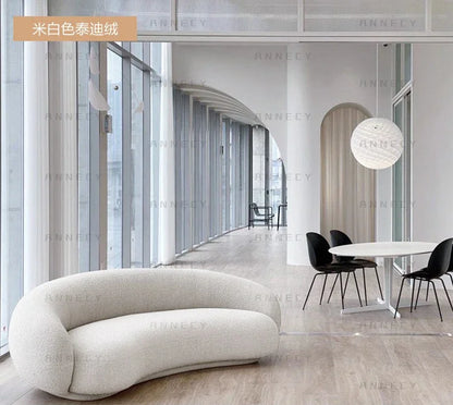 Lounge Curved Living Room Sofas Modern Luxury Nordic Sofas Floor Sofas Air Cloud Curved Designer Relaxing Wood Divano Furniture