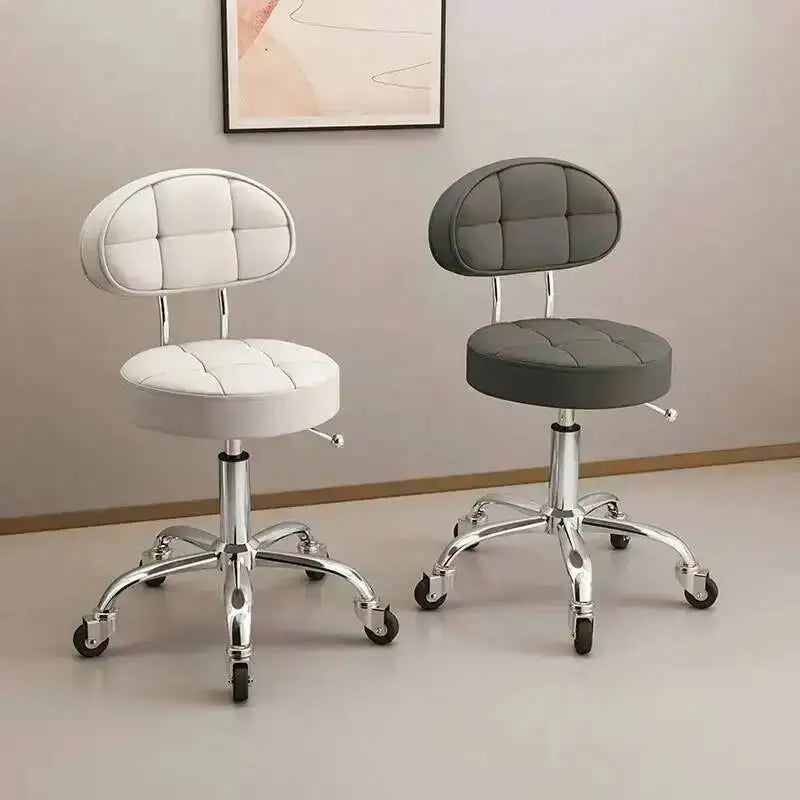 Big work stool hair cutting chair rotating lifting round stool pulley hair salon special beauty stool