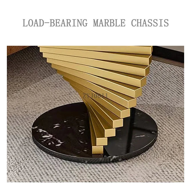 Living room modern luxury coffee corner table latest round top gold metal base side table