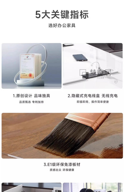 Asthetic Executive Luxury Desk Manager L Shaped Modern Designer Computer Table Organizer Workstation Escritorio Office Furniture