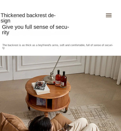 Caterpillar Togo Single Recliner Lazy Sofa Wabi-Sabi Style for Living Room Bedroom Balcony Leisure Reclining Sleep 78x103cm