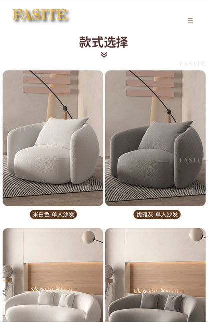 Premium Italian Banana Sofa Minimalist Shaped Sofa Living Room Simple Modern Arc Cashew Sofa
