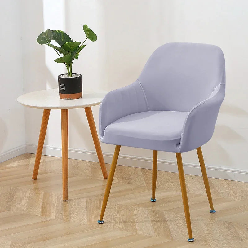 1/2pcs Elastic High Arm Chair Cover Water Repellent Short Back Seat Cover Stretch Dining Chair Slipcover Kitchen Hotel Wedding