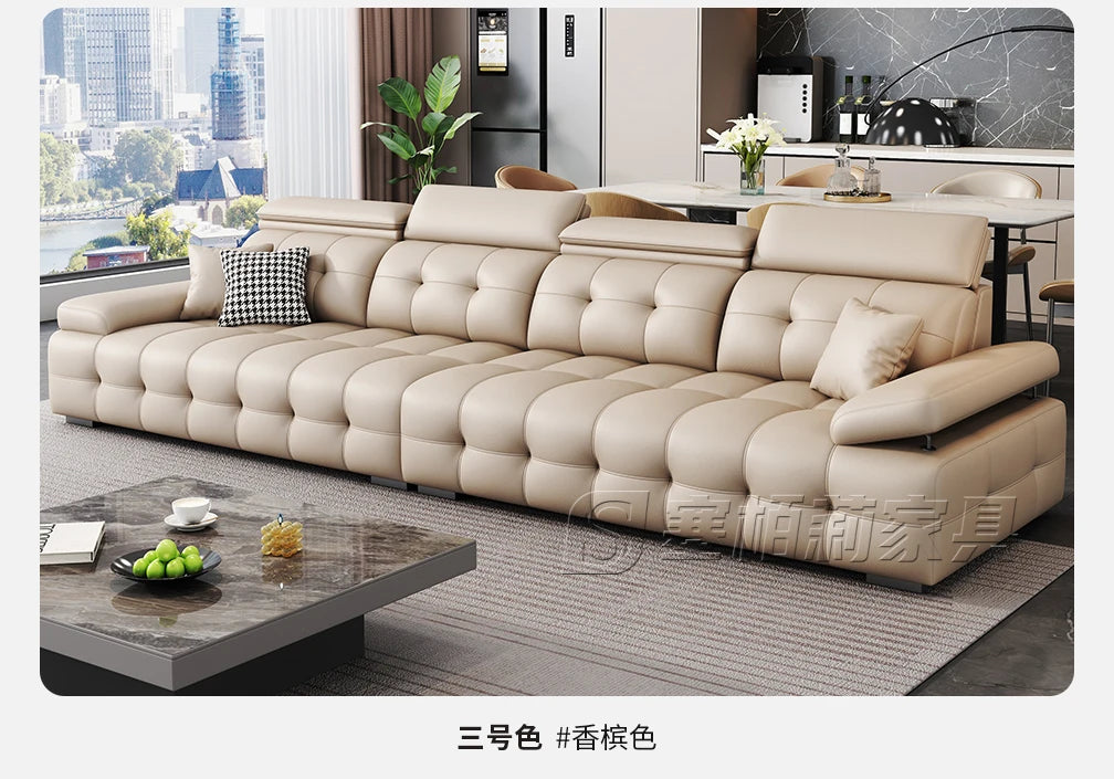 Modern Leather Living Room Sofas Couch Lazy Nordic Luxury Minimalist Living Room Sofas Lounge Designer Muebles Home Furniture