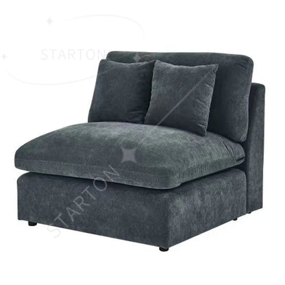 Modern Chinese Style Modular Sofa Set Wood Furniture for Living Room and Hotel Stylish House Furniture Black Corner Could Sofa