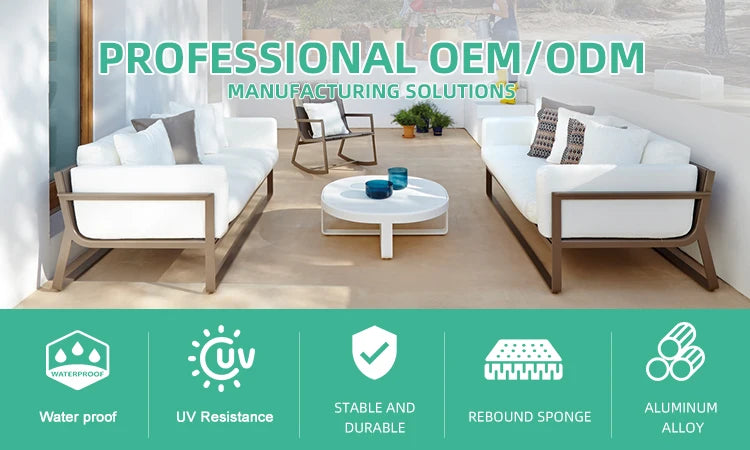 Traditional Design Outdoor Rattan Woven Wicker Patio Villa Courtyard Sofa Sectional Garden Set