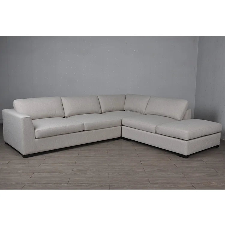 SAT Hot Sale Modern L-Shape Combination Wooden Sofa Family Apartment Villa or Hotel Use