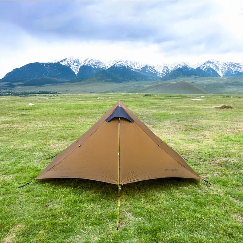 LanShan 2 3F UL GEAR 2 Person 1 Person Outdoor Ultralight Camping Tent 3 Season 4 Season Professional 15D Silnylon Rodless Tent