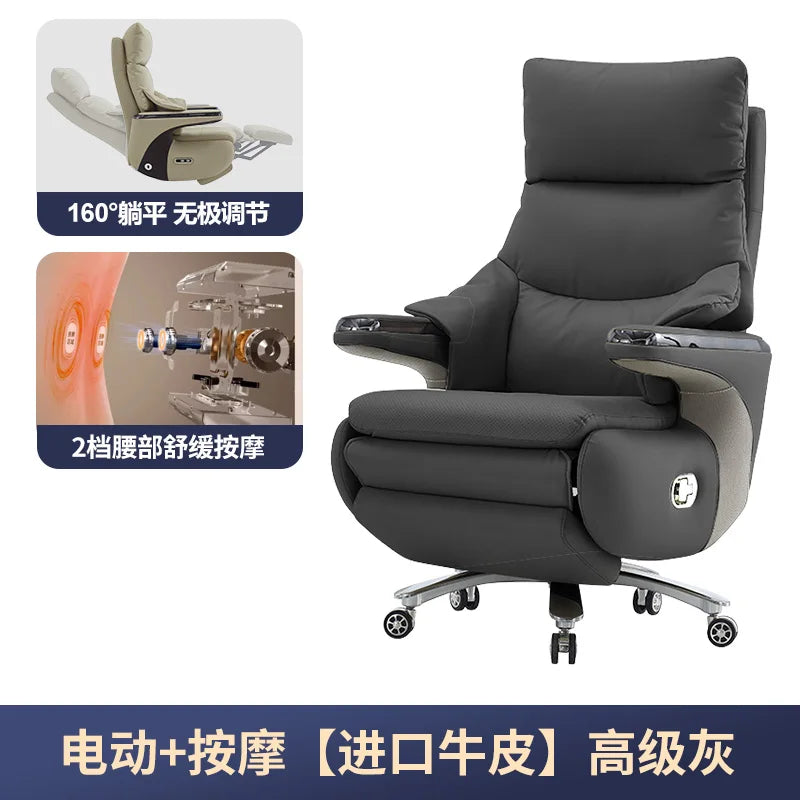 Swivel Beige Office Chair Reclining Adjustable Designer Relaxing Office Chairs Comfortable Wheels Gaming Stuhl Home Furniture