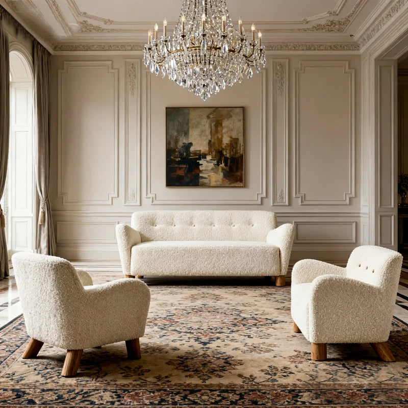 Modern Villa Living Room Sofa Set Home Living Room Furniture Luxury Hotel Lobby Sofa