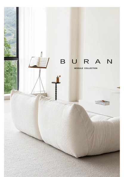 Nordic Cream Style Living Room Sofa White Square Combination Creative Design Lazy Couch Comfort Home Furniture Lounge Chair FYLS