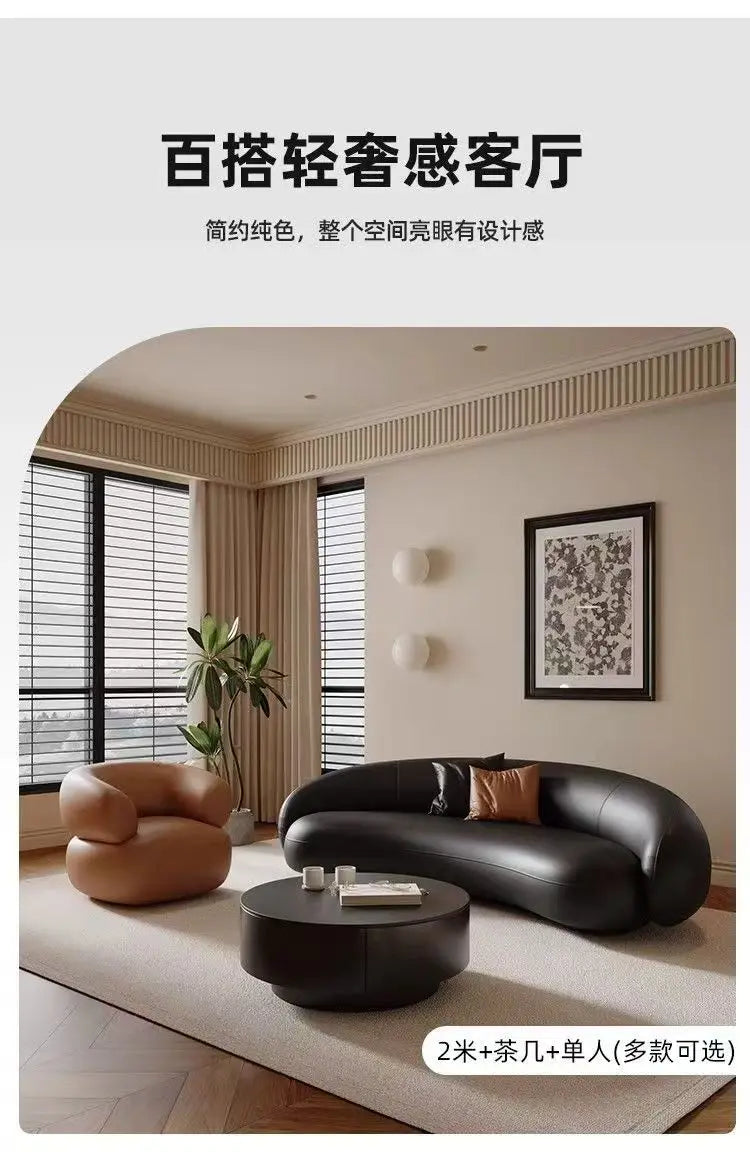 Minimalist Luxury Sofa for Living Room Small Space Lounge Waiting Area Seating