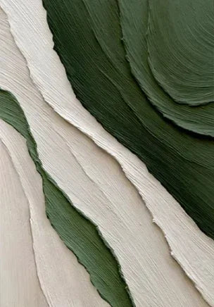 Golden green minimalist abstract art canvas painting, high-quality wall painting poster printing, living room bedroom porch h