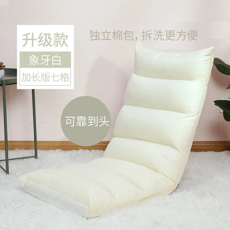 Hot Sale Adjustable Lazy Lounger Sofa Tatami Foldable Lounge Chair Floor Balcony Bay Window Leisure Long Sofa Bed Back Chair