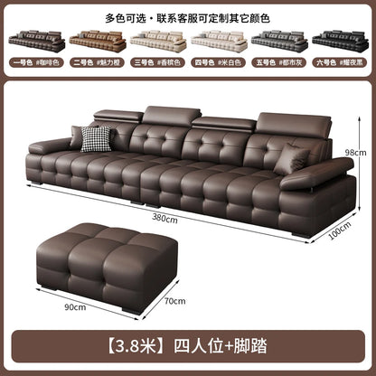 Modern Leather Living Room Sofas Couch Lazy Nordic Luxury Minimalist Living Room Sofas Lounge Designer Muebles Home Furniture