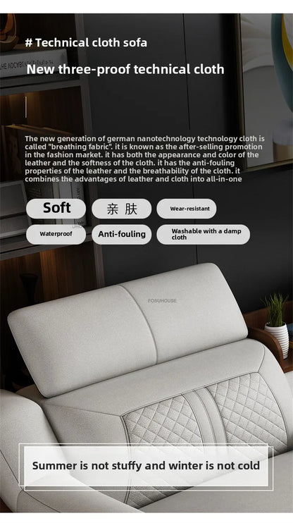 Italian Light Luxury Living Room Sofas Combination Nordic Double Sofas for Living Room Home Furniture Designer Leather Back Sofa