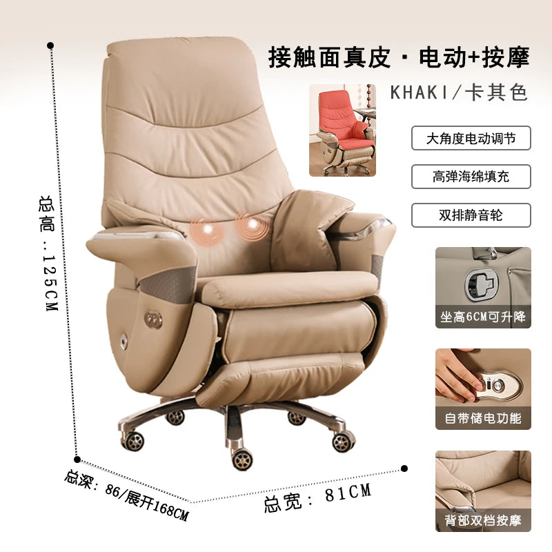 Home Office Desk Chair for Vanity Reclining Armchair Furniture Height Adjustable Chair on Wheels Chaise Bureau De Travail Magalu