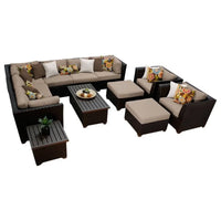 Outdoor rattan sofa combination U-shaped corner courtyard garden balcony hotel
