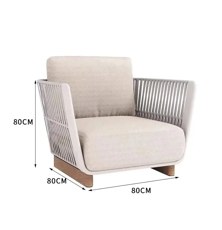 Leisure Outdoor Sofas Balcony Accent Design Courtyard Hotel Garden Sofas Floor Nordic Office Furniture Arredo Giardino Lshysf