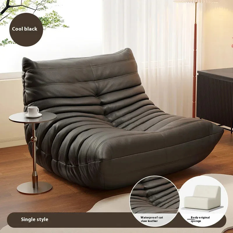 Modern Double Lazy Sofa Living Room Minimalist Relaxing Recliner Sofa Puff Comfortable Salas Y Sofas Muebles Rooam Decor