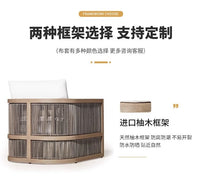 Outdoor villa courtyard sofa high-end teak sofa furniture combination hotel homestay waterproof