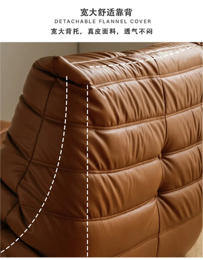 Caterpillar sofa togo modern living room balcony lounge lazy sofa available white lamb wool sofa