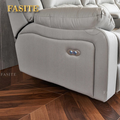 Leather sofa home theater electric sofa combination private audio and video room sofa recliner