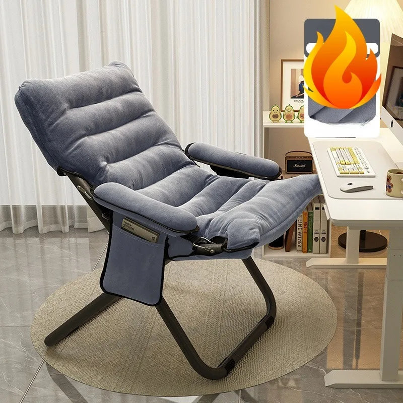 Folding recliner student dormitory computer chair household bedroom lazy small sofa balcony single casual back chair